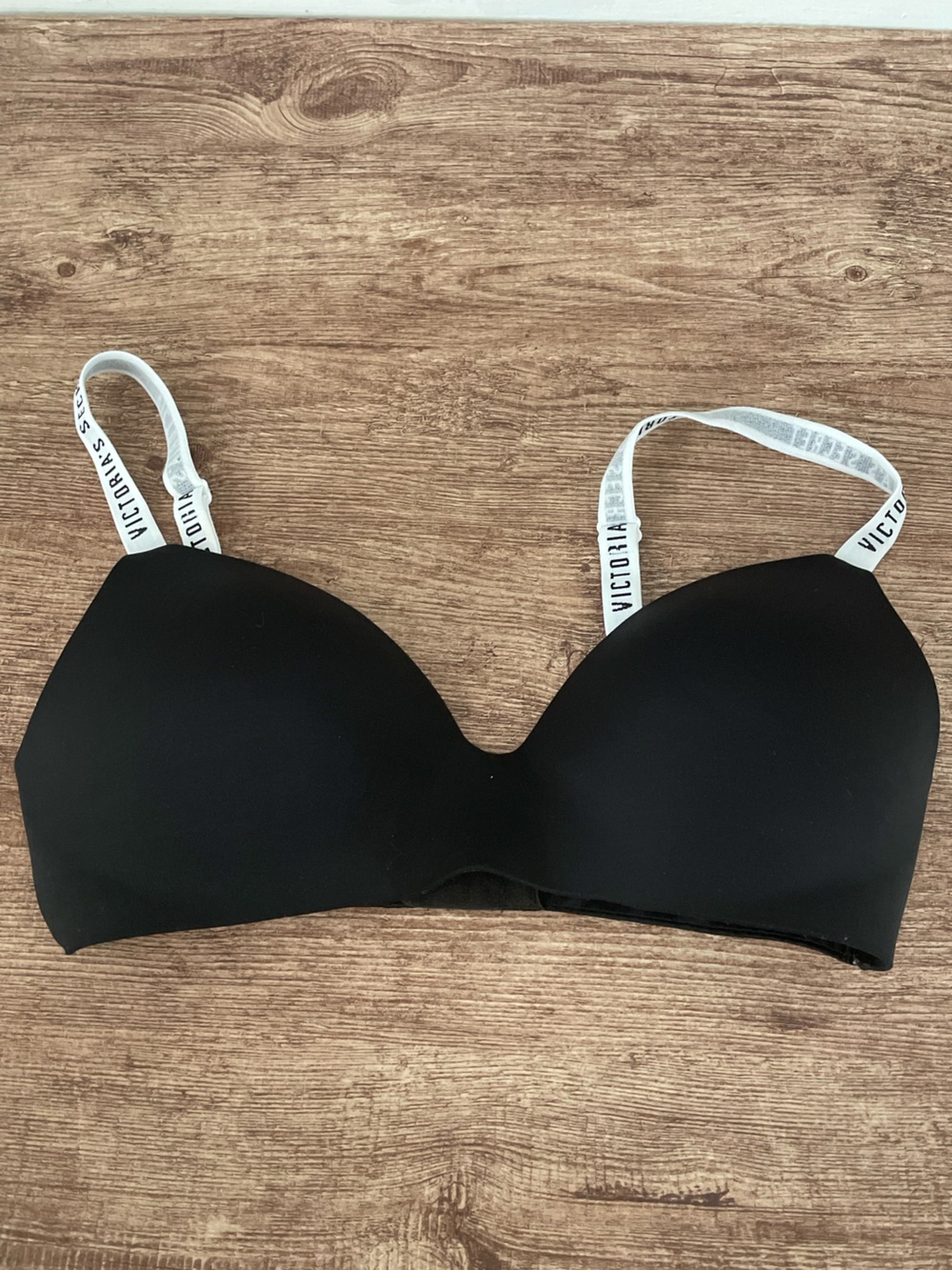 Victoria's Secret Printed Strap Black Bra
